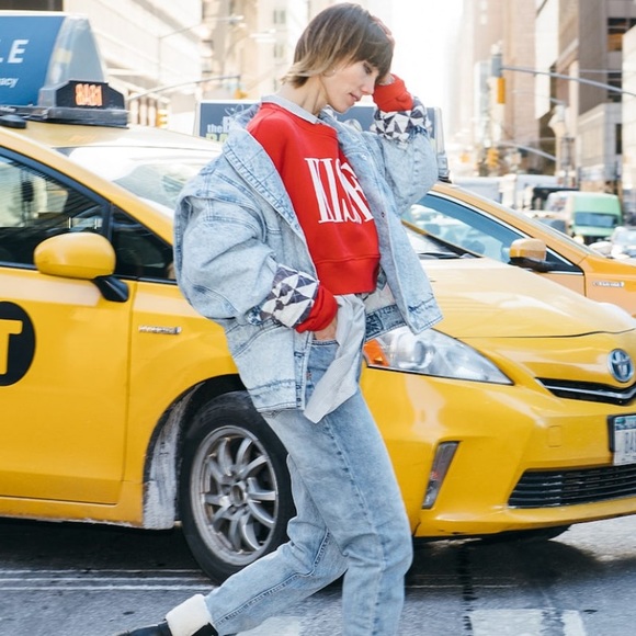 Vintage Oversized Acid Washed Denim Jean Jacket - Picture 12 of 16